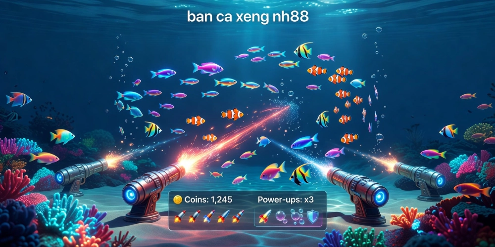 Minh họa giao diện bắn cá xèng nh88 trên SunWin với đồ họa đẹp mắt