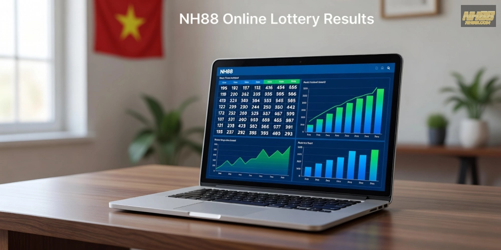 Minh họa giao diện hiển thị kết quả xổ số nh88 trực tuyến nhanh chóng và an toàn