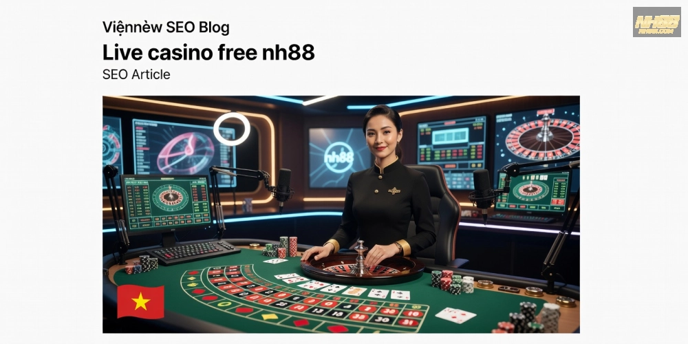 Giao diện live casino free nh88 với dealer chuyên nghiệp và trò chơi đa dạng